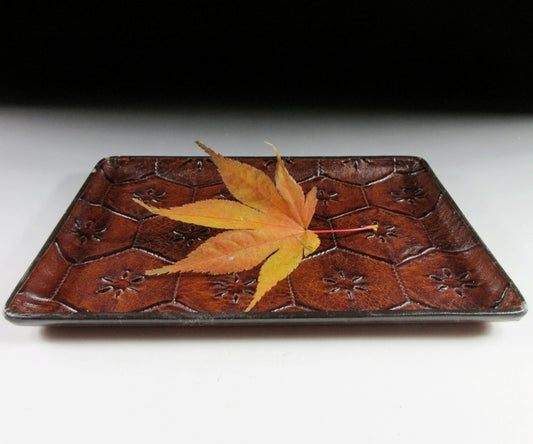 Vintage Leather Cash Tray