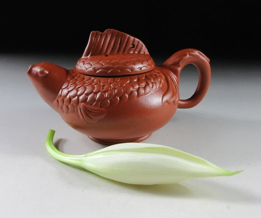 Very Small Yixing Style Fish Tea Pot