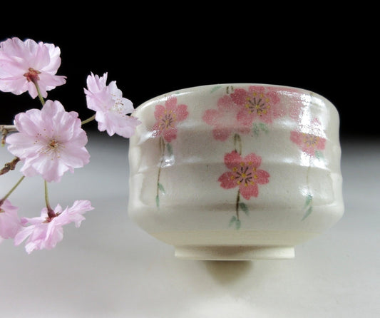 Kato Shozan Sakura Matcha Chawan