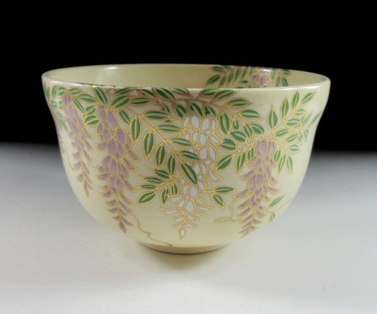 Miyaji Eika Wisteria Chawan