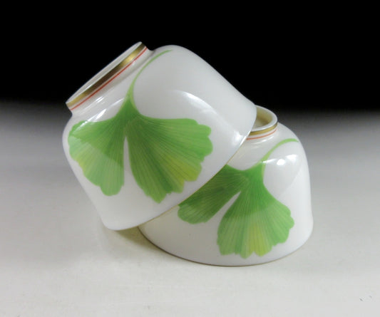 Pair of Koransha Ginkgo Sencha Cups