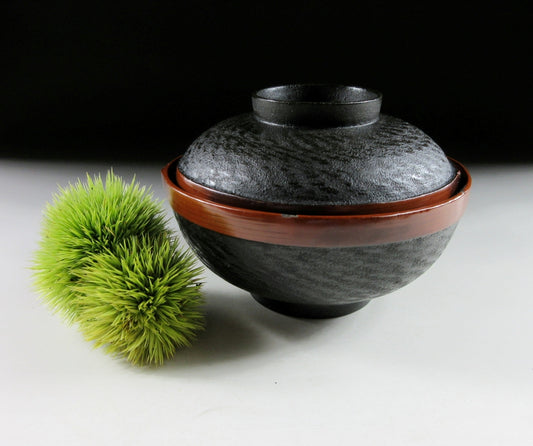 Niigata Take and Ishime-nuri Lacquerware Bowl