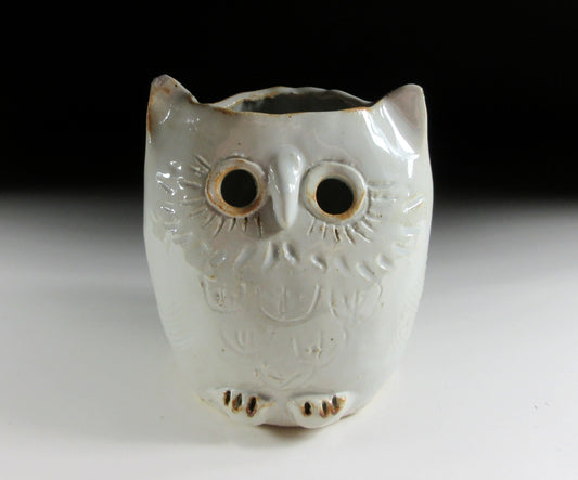 Mashiko Owl Tea Light/Candle Holder #2