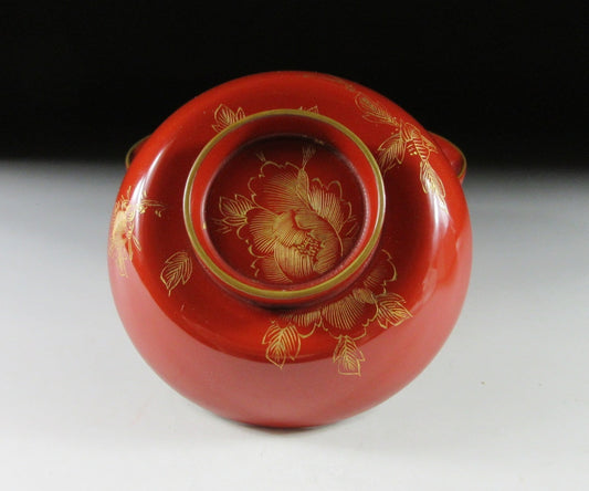 Lacquer Bowl with Peony Motif