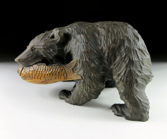 Vintage Higuma Bear Carving