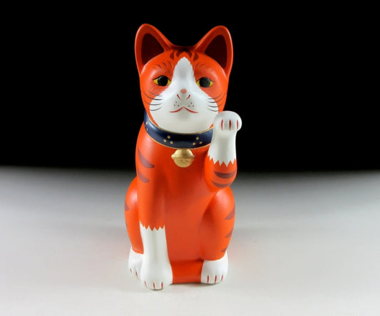 Orange Chugai Toen Maneki Neko