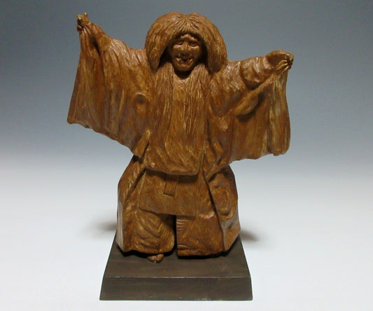 Vintage Noh Wood Carving