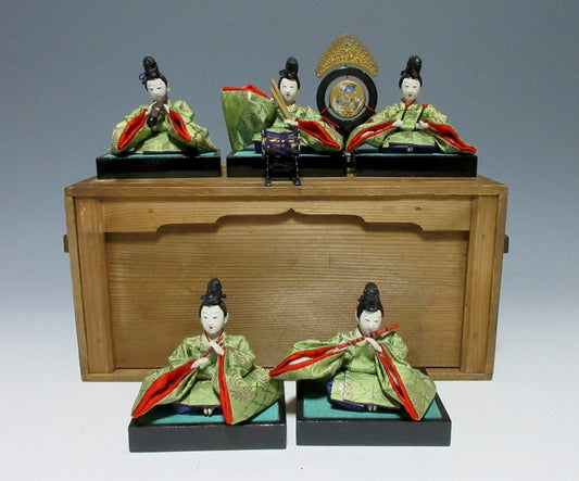 Taisho Gonin-bayashi Court Musician Dolls