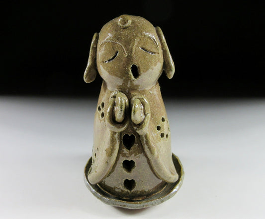 Mashiko-ware Jizo Cone Incense Burner #2