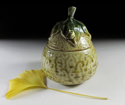 Eggplant Shape Lidded Jar