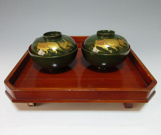 Hida Shunkei-nuri Lacquerware Tray #2