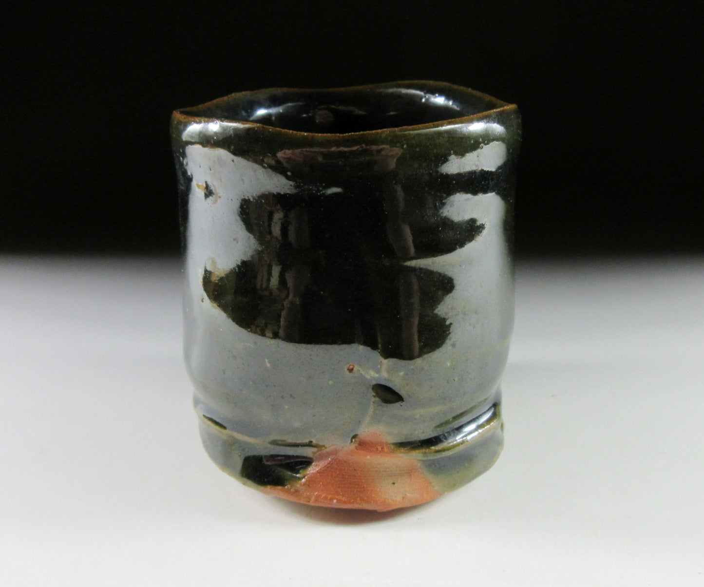 Tomori Yukio Oribe Glaze Yunomi #2