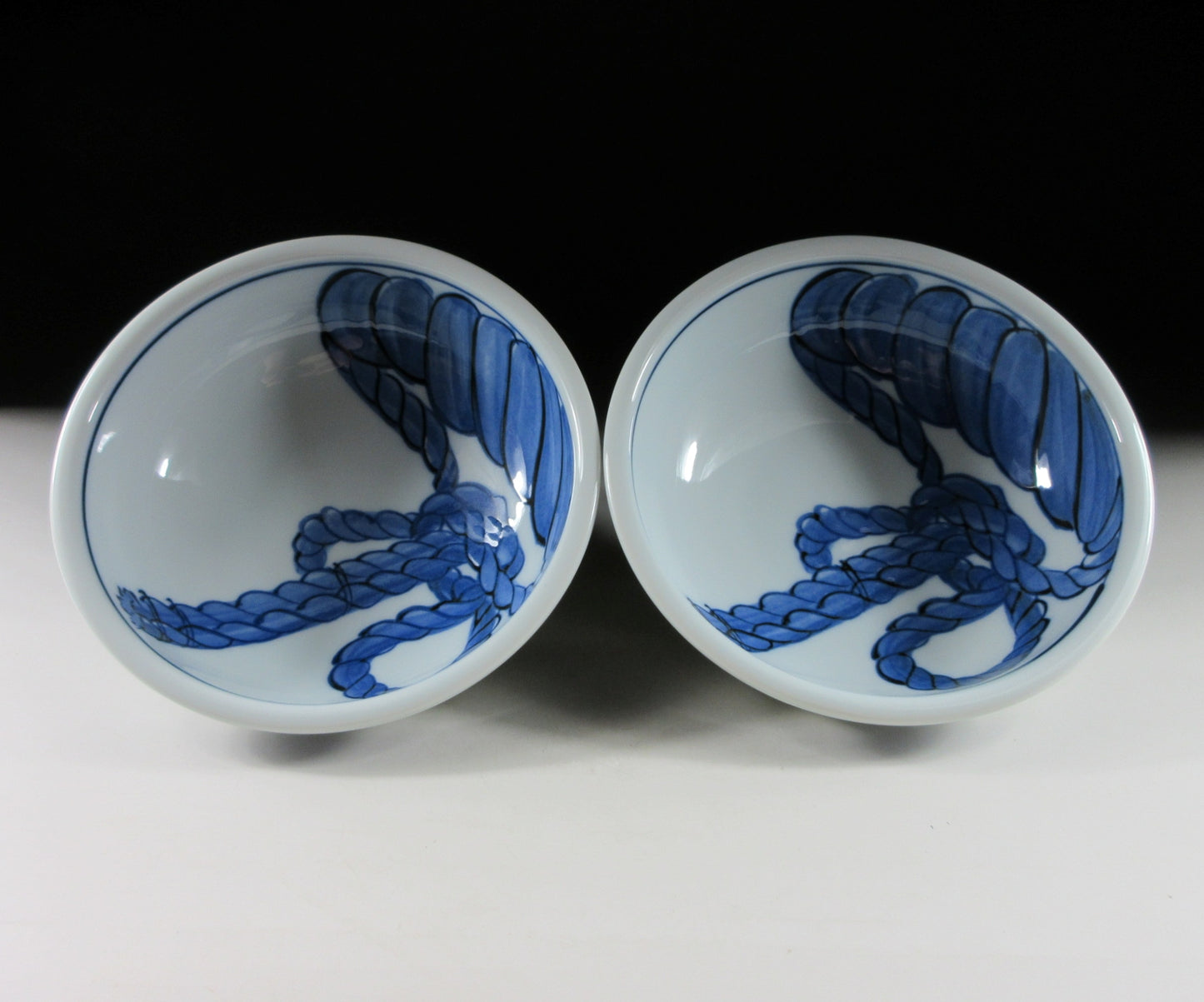 Pair of Sumo Ceremonial Rope Bowls #2