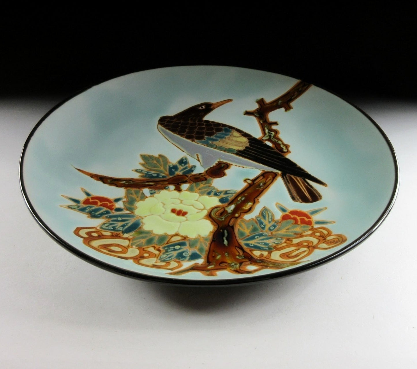 Celadon Glaze Hawk Plate