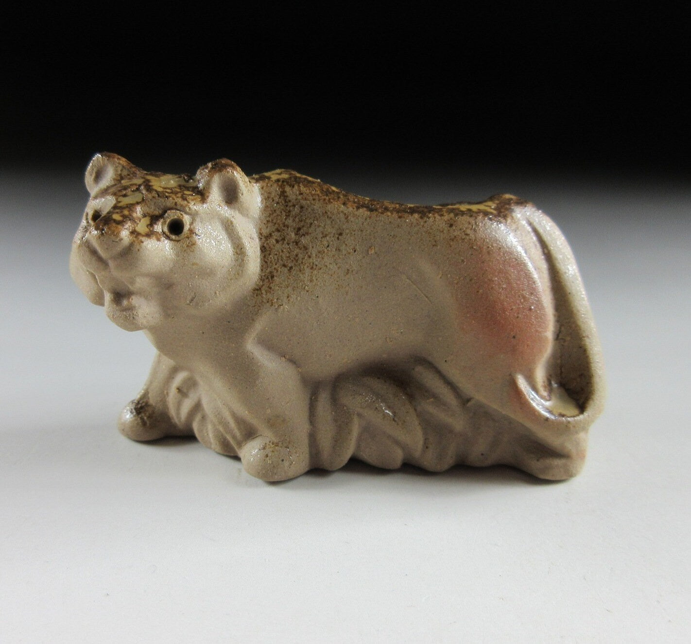 Bizen Tiger Toothpick Holder #1