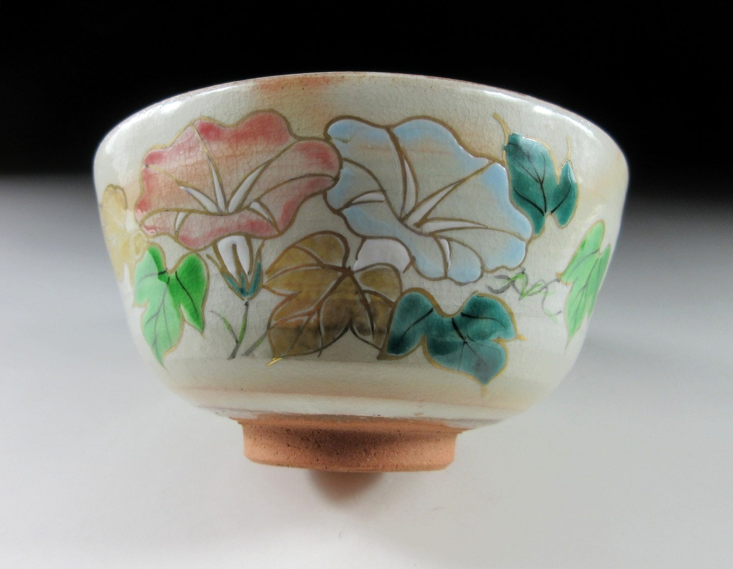 Oshikoji Gama Morning Glory Chawan