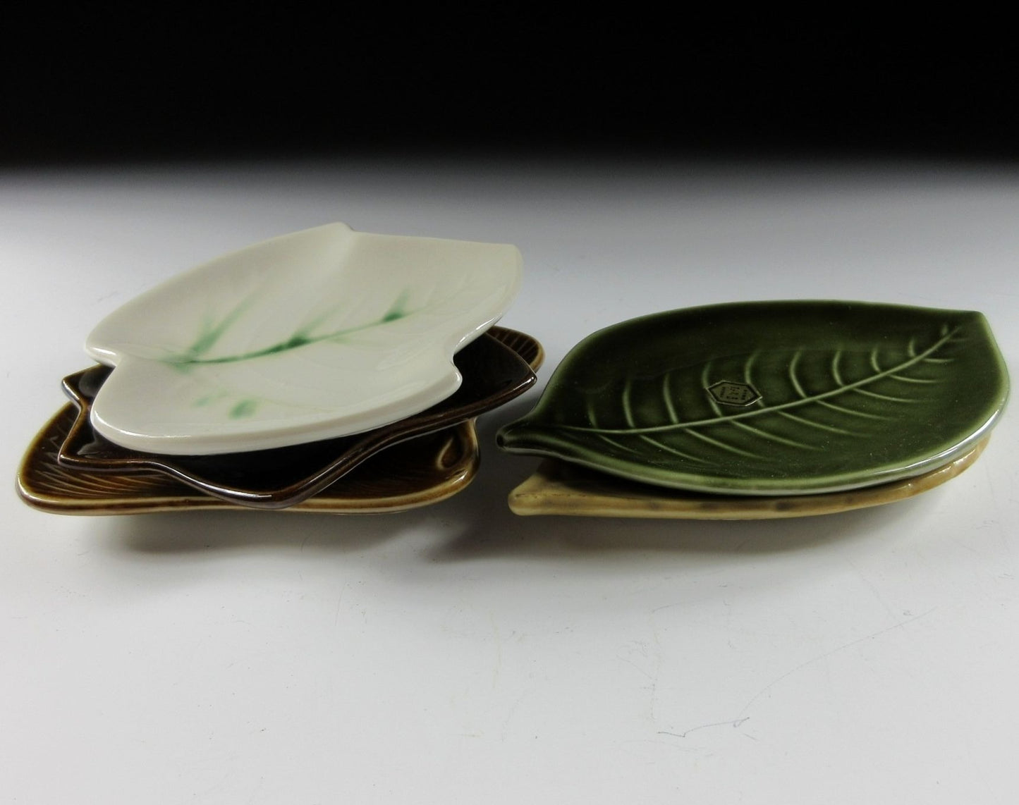 Set of Five Leaf Plates