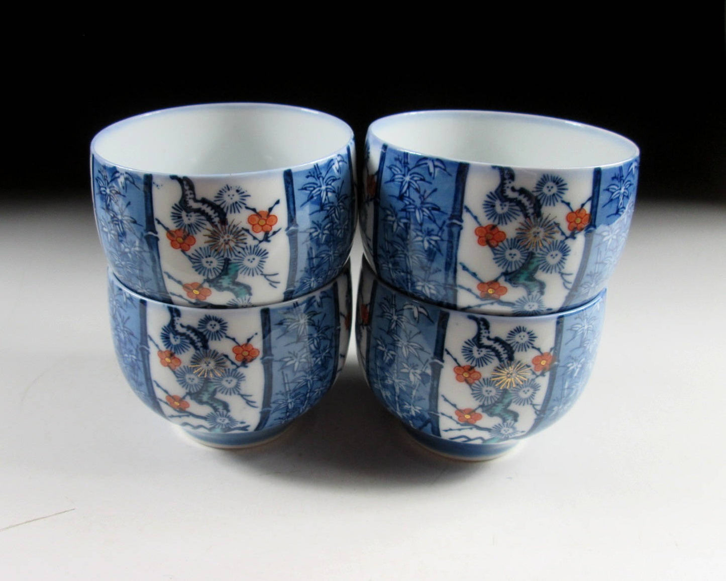 Set of Four Arita-ware Sencha Cups