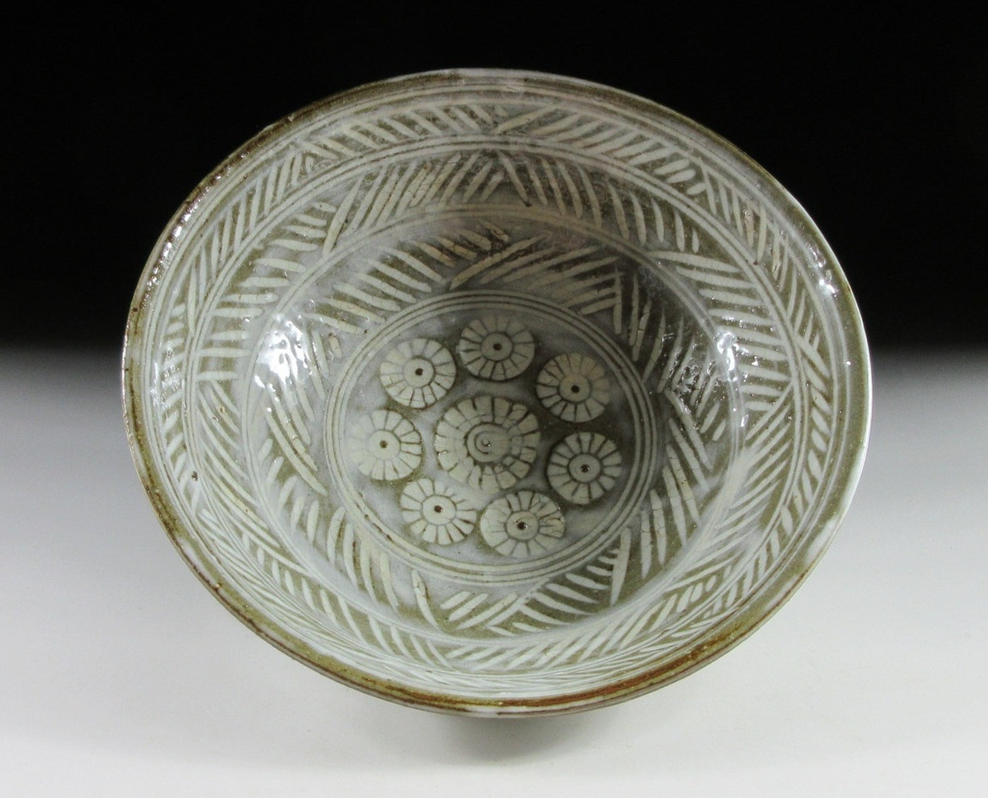 Kyo-ware Mishima Hira Chawan