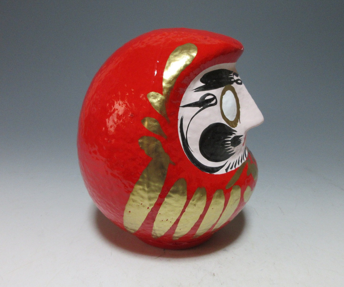 Large Vintage Papier-mâché Daruma