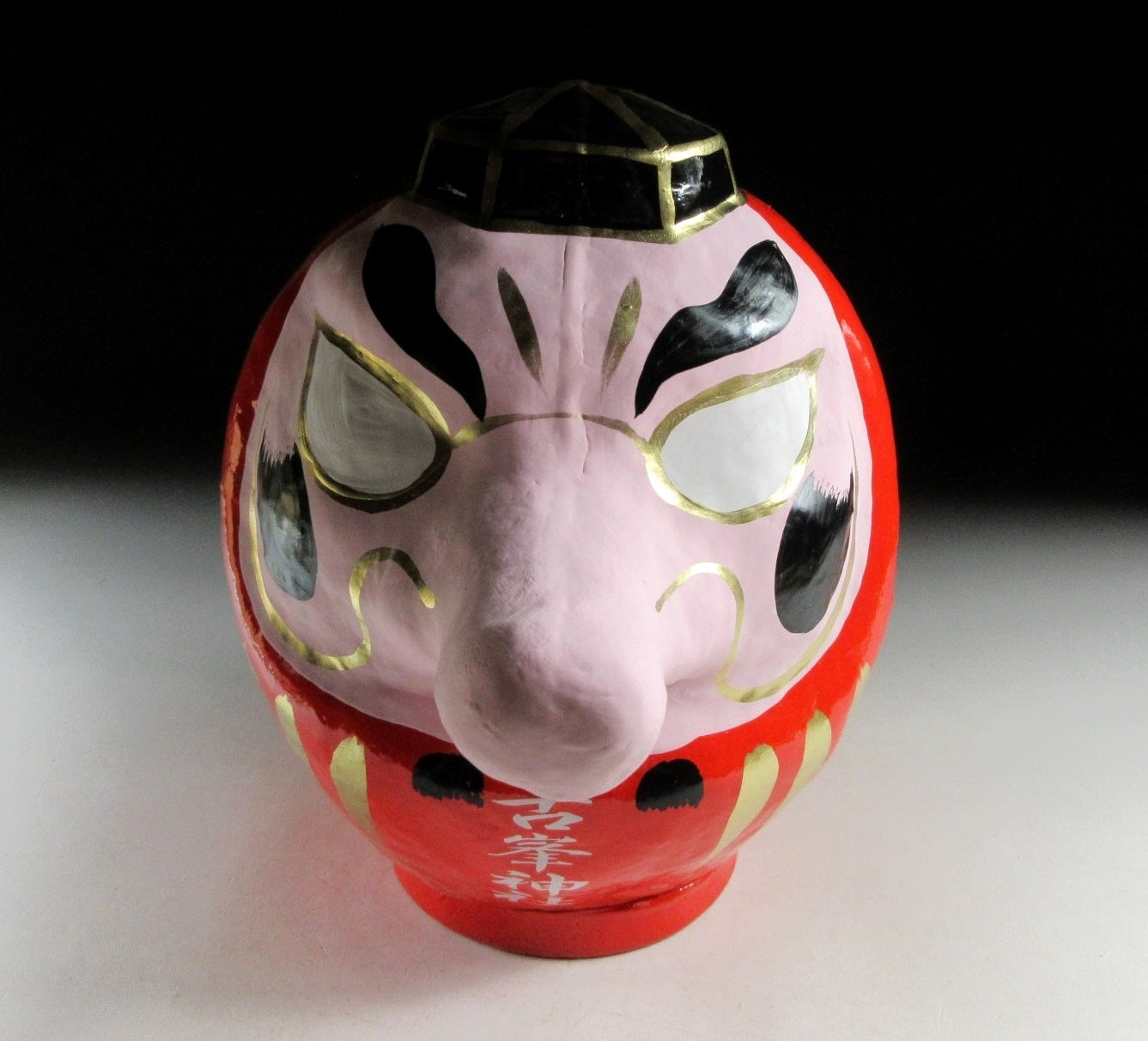 Large Papier Mâché Tengu Daruma