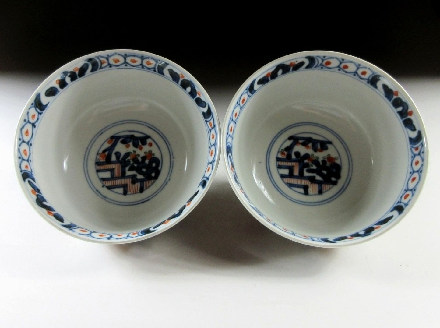 Pair of Antique Imari Bowls