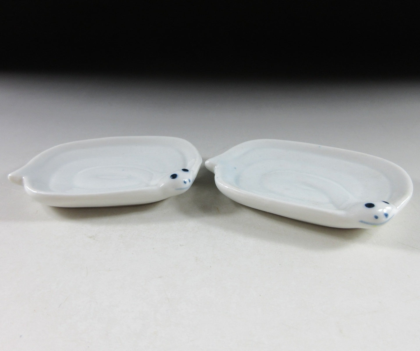 Pair of Year of the Snake Condiment Plates