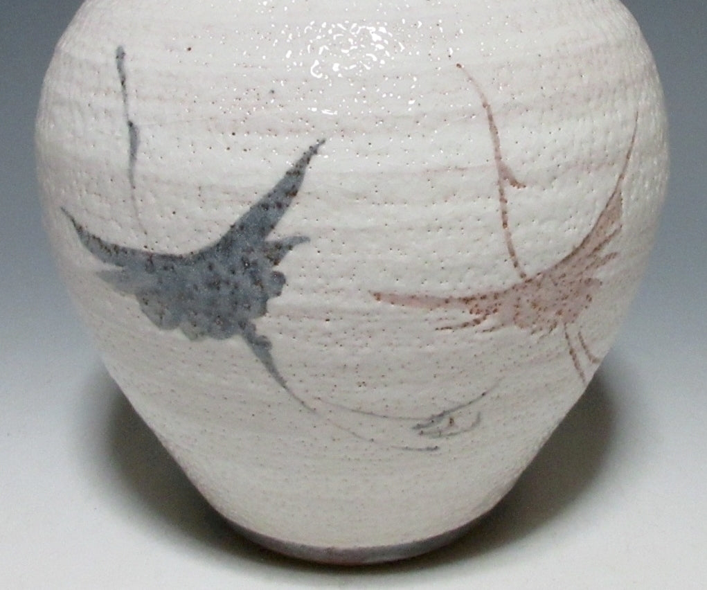 LARGE Kuwabara Kosaburo V Shino-ware Vase