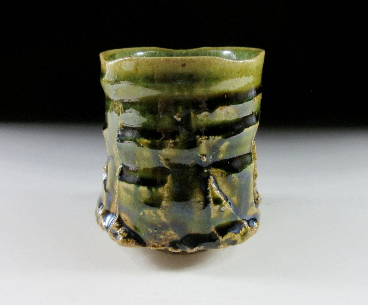 Yamada Masakazu Oribe Glaze Yunomi