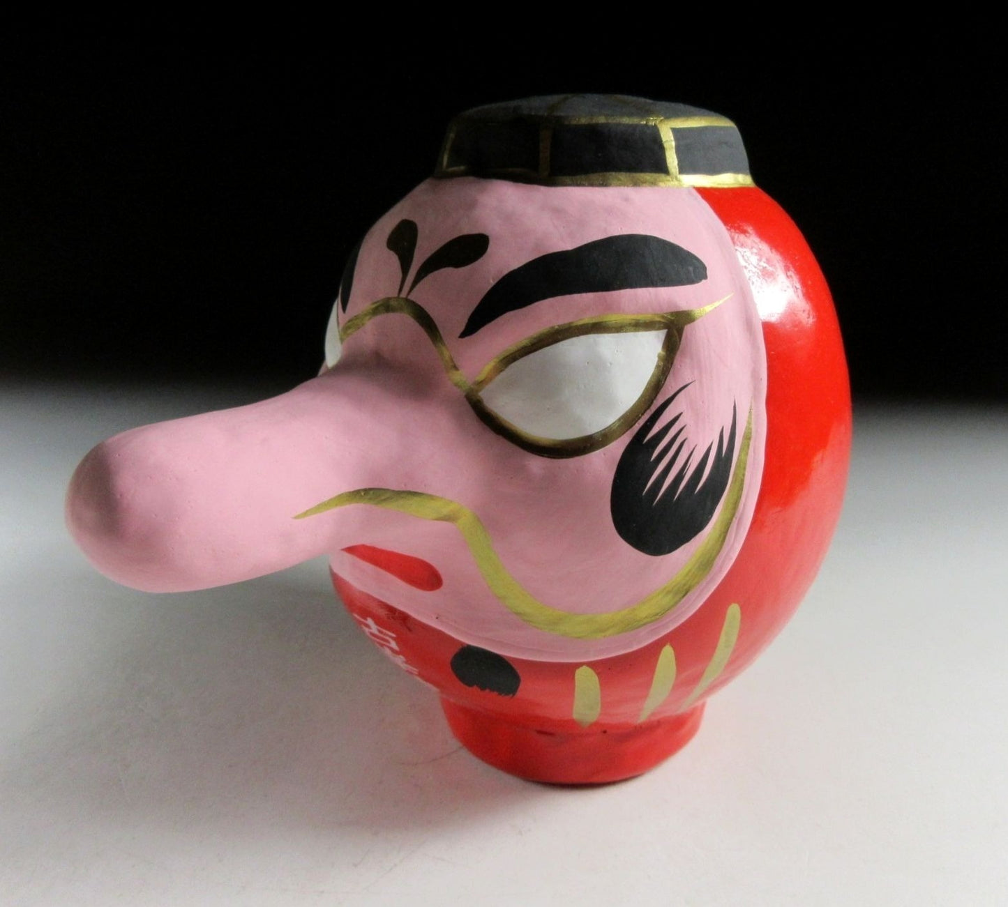 Small Papier Mâché Tengu Daruma