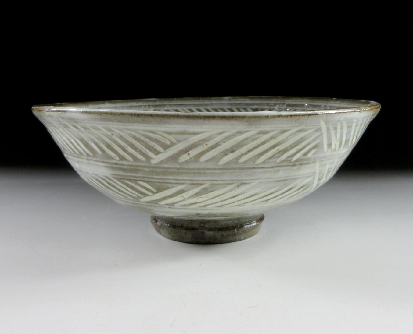 Kyo-ware Mishima Hira Chawan