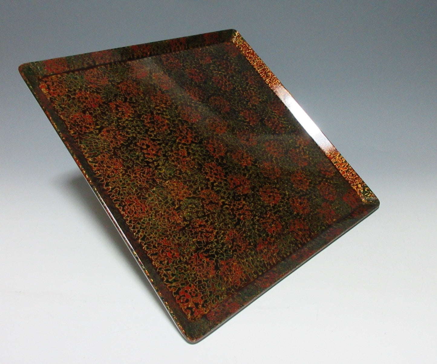 LARGE Tsugaru Lacquerware Tray #1