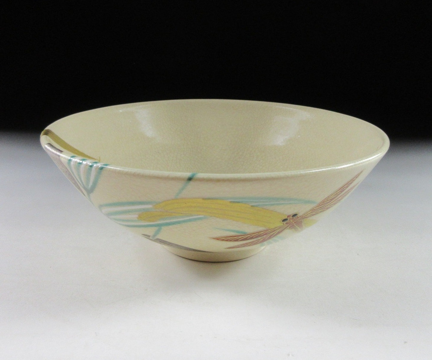 Hashimoto Shiun Dragonfly Hira Chawan