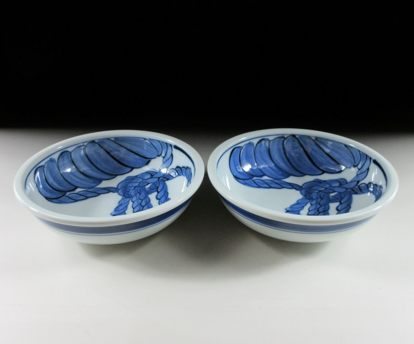 Pair of Sumo Ceremonial Rope Bowls #2