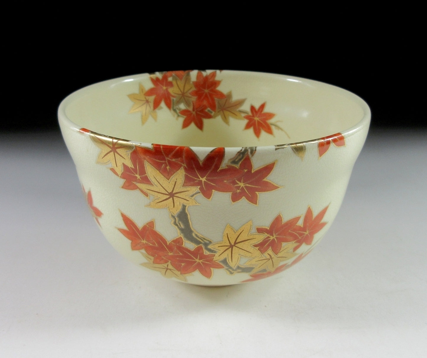 Miyaji Eika Momiji-gari Chawan