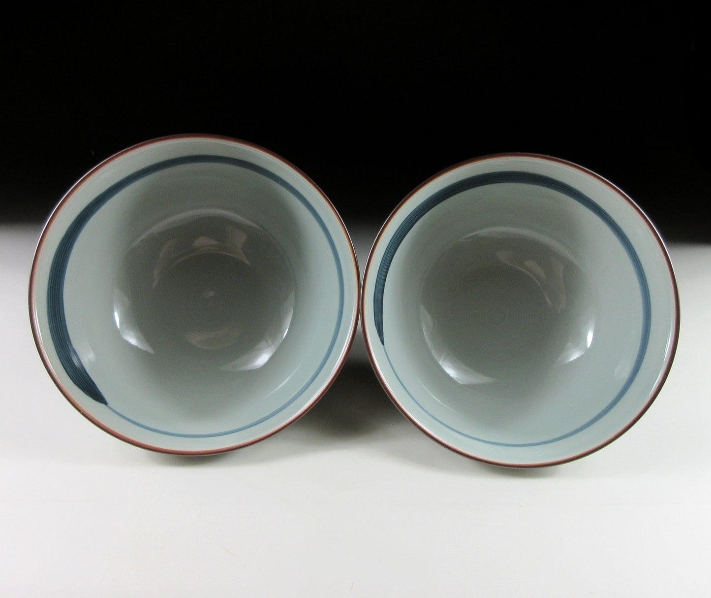 Pair of Arita Daruma Bowls