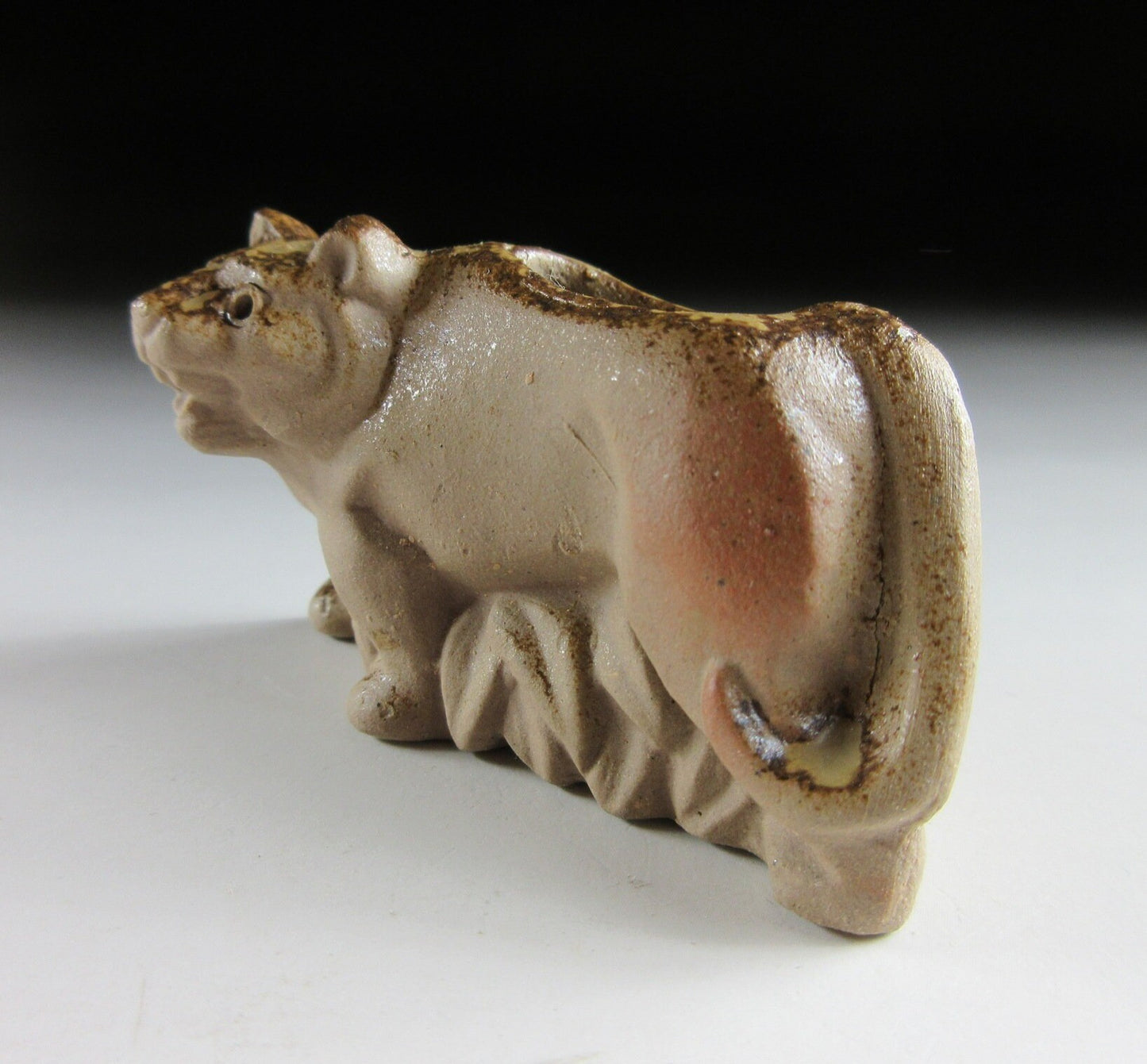 Bizen Tiger Toothpick Holder #1