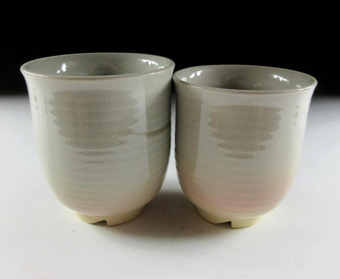 Pair of Hagi-ware Yunomi