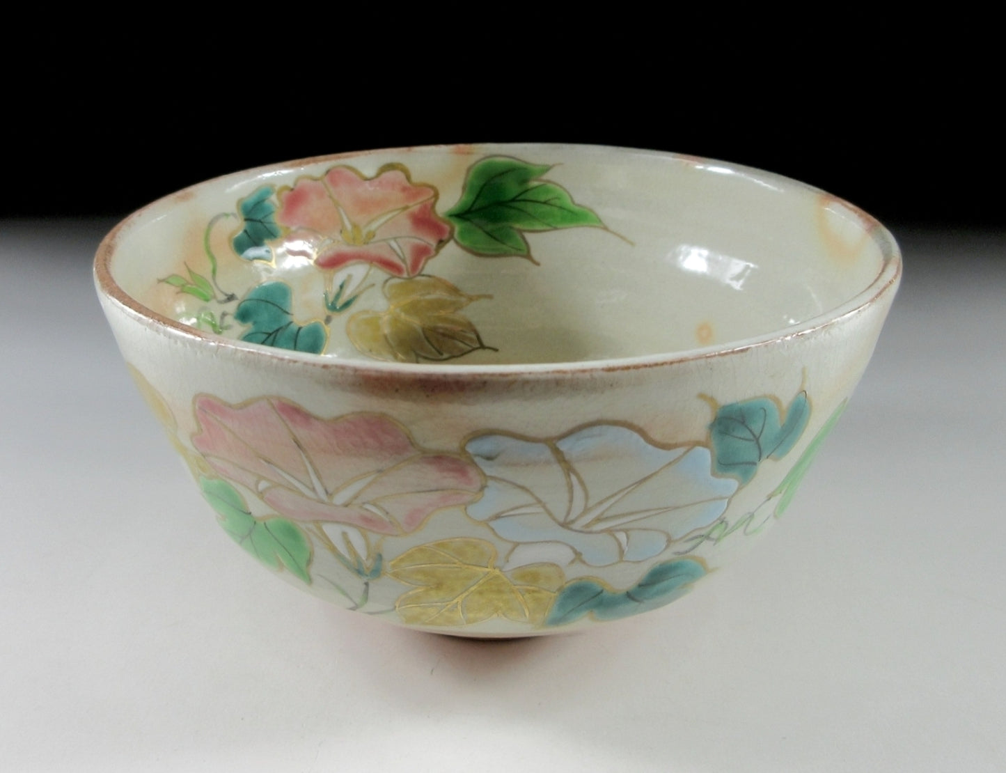 Oshikoji Gama Morning Glory Chawan