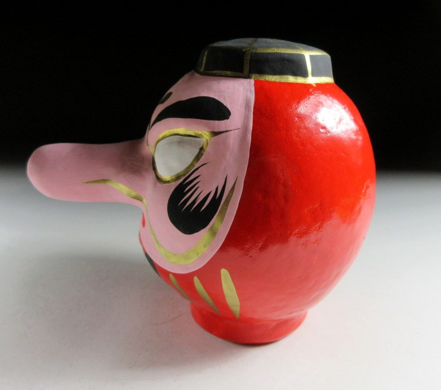 Small Papier Mâché Tengu Daruma