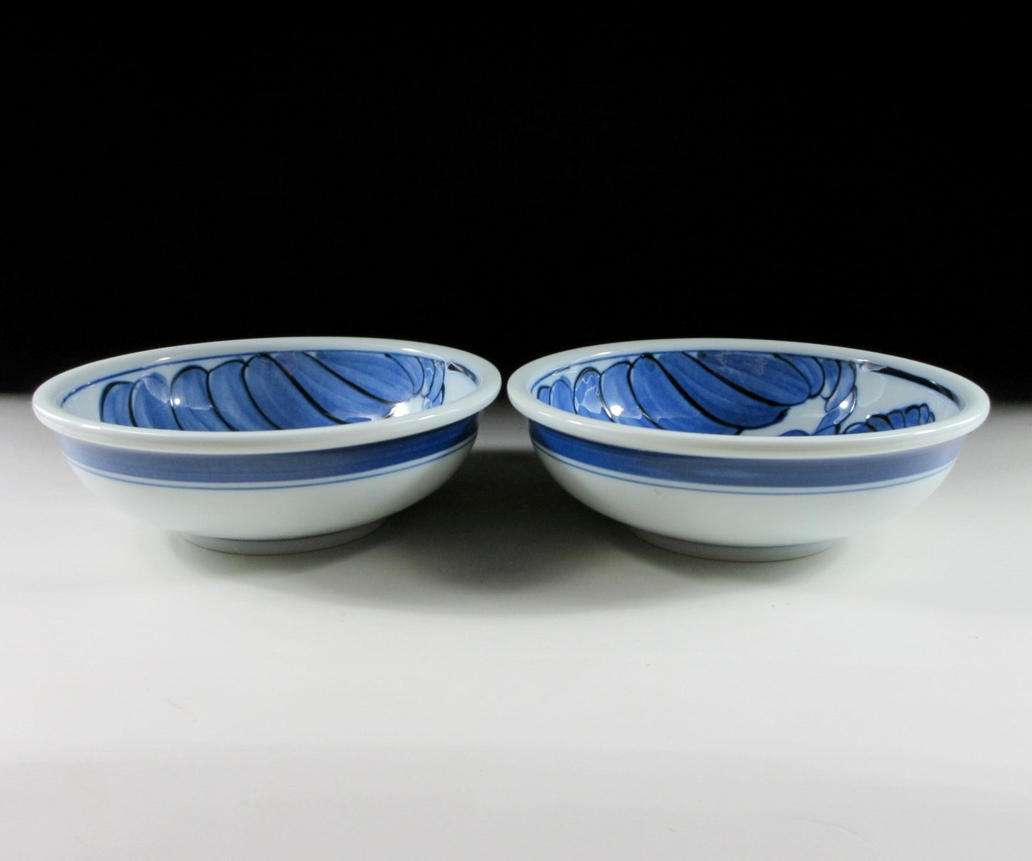 Pair of Sumo Ceremonial Rope Bowls #1