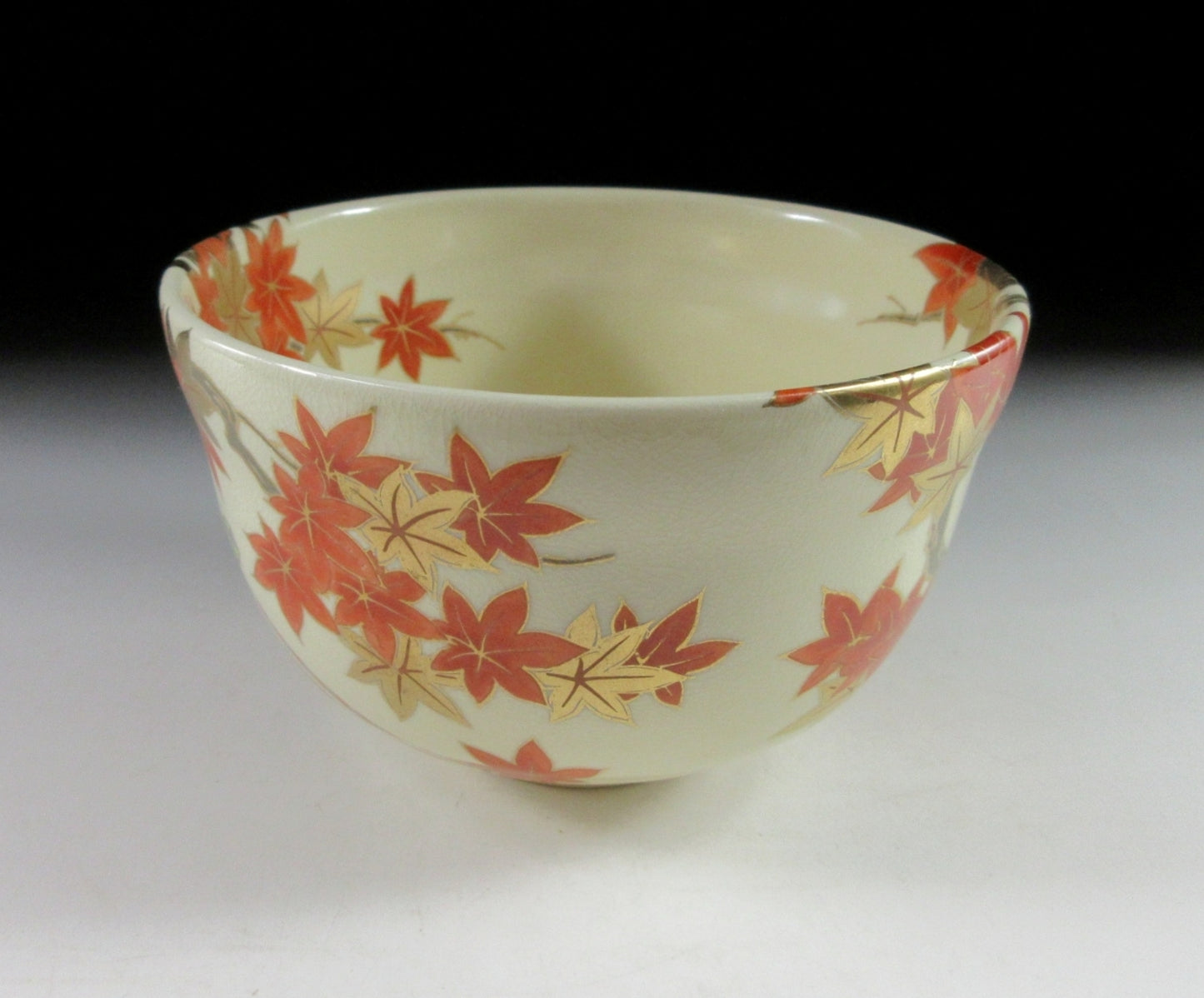 Miyaji Eika Momiji-gari Chawan