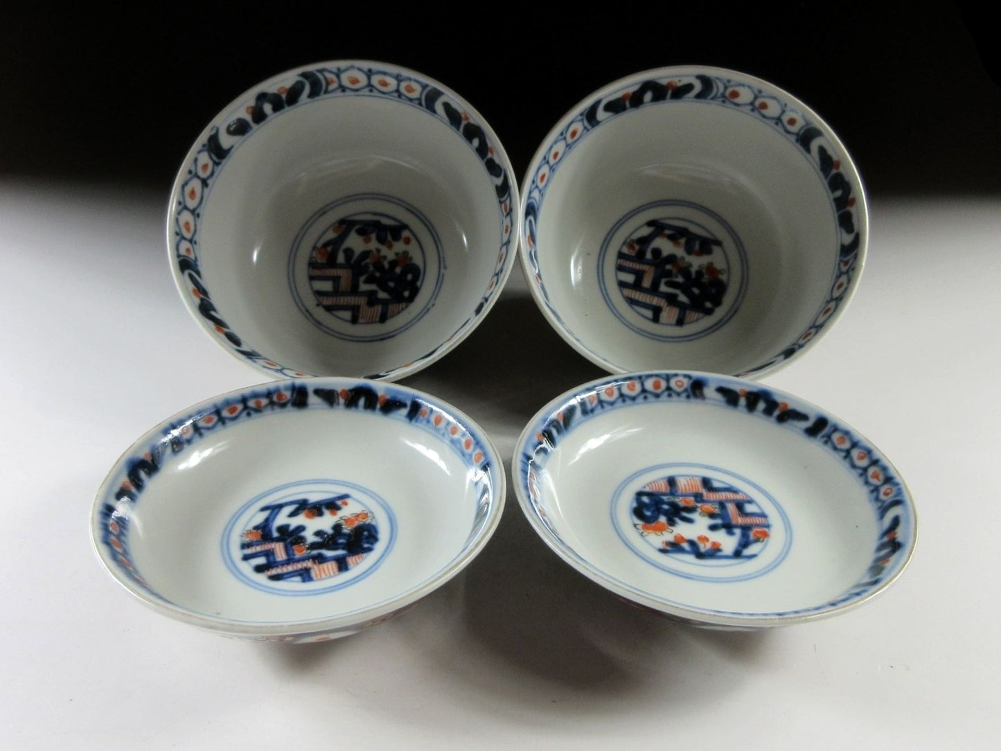 Pair of Antique Imari Bowls