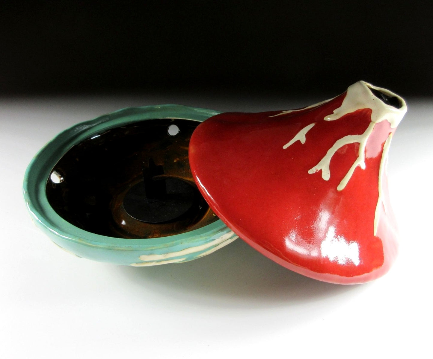 Red Mt. Fuji Mosquito Coil Holder