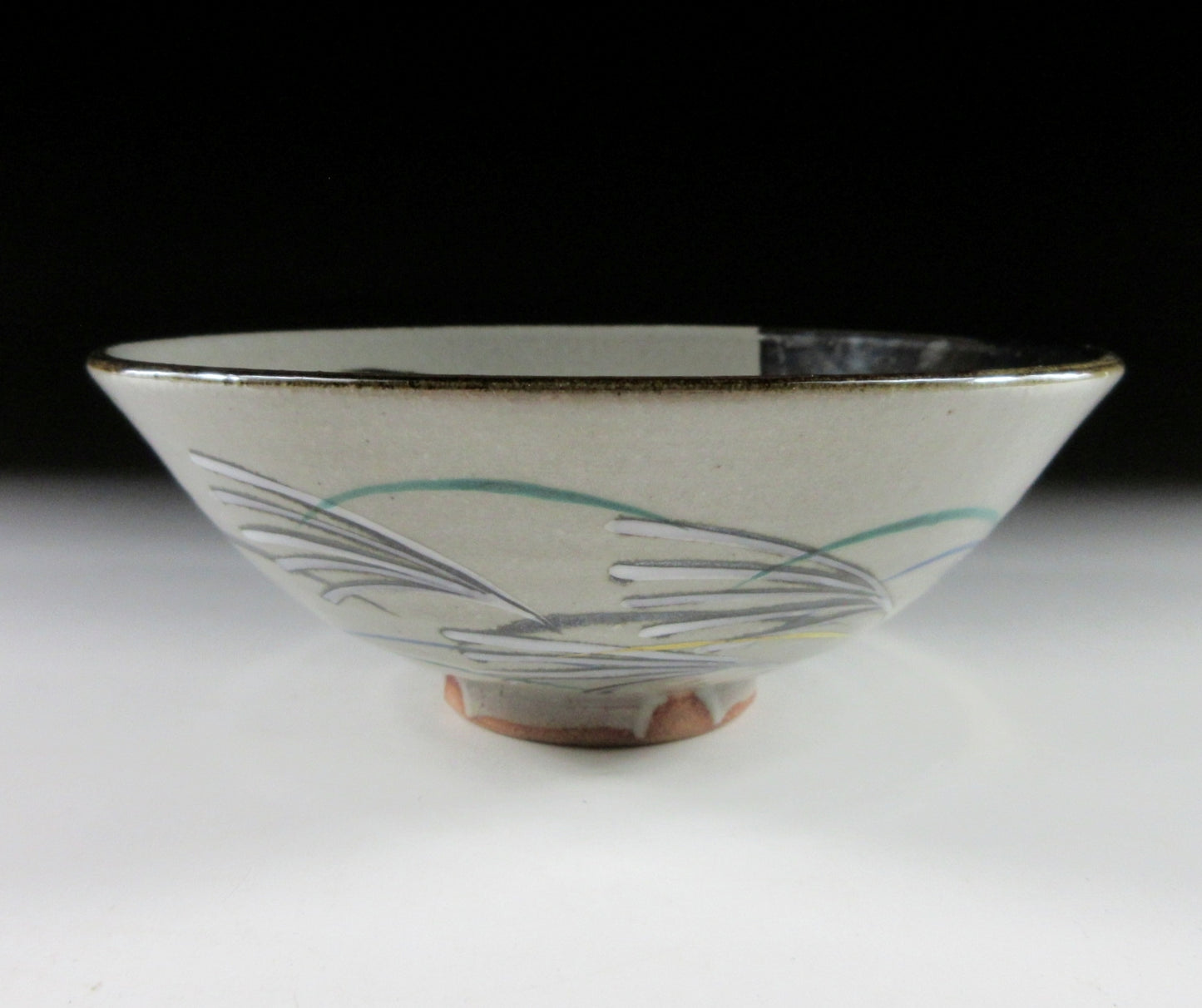 Okada Kazan Awata-ware Harvest Moon Chawan