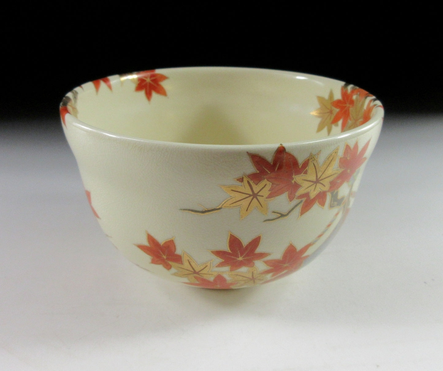 Miyaji Eika Momiji-gari Chawan