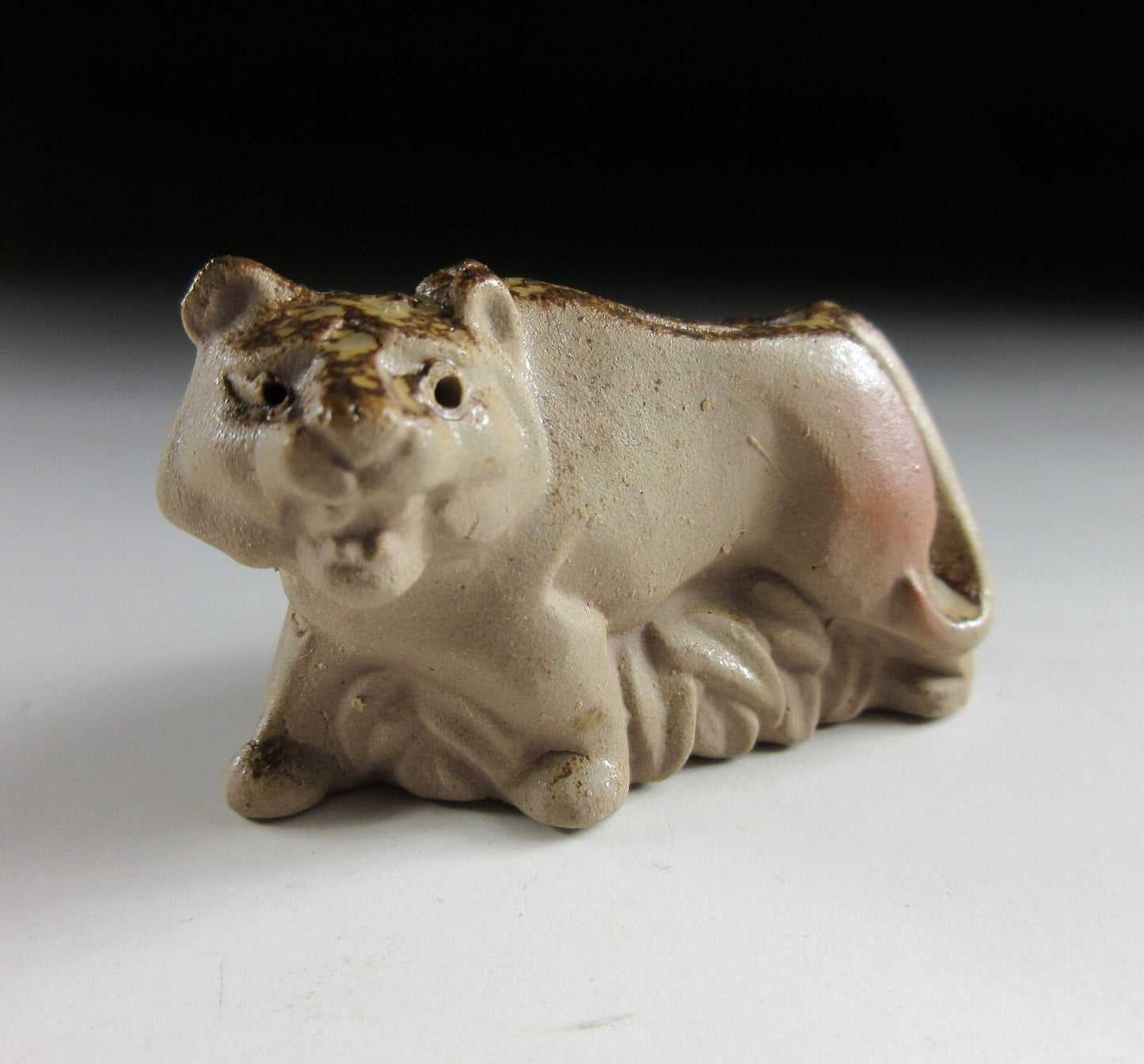 Bizen Tiger Toothpick Holder #1