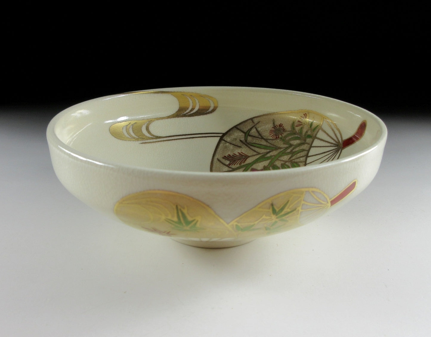 Hashimoto Shiun Uchiwa Hira Chawan