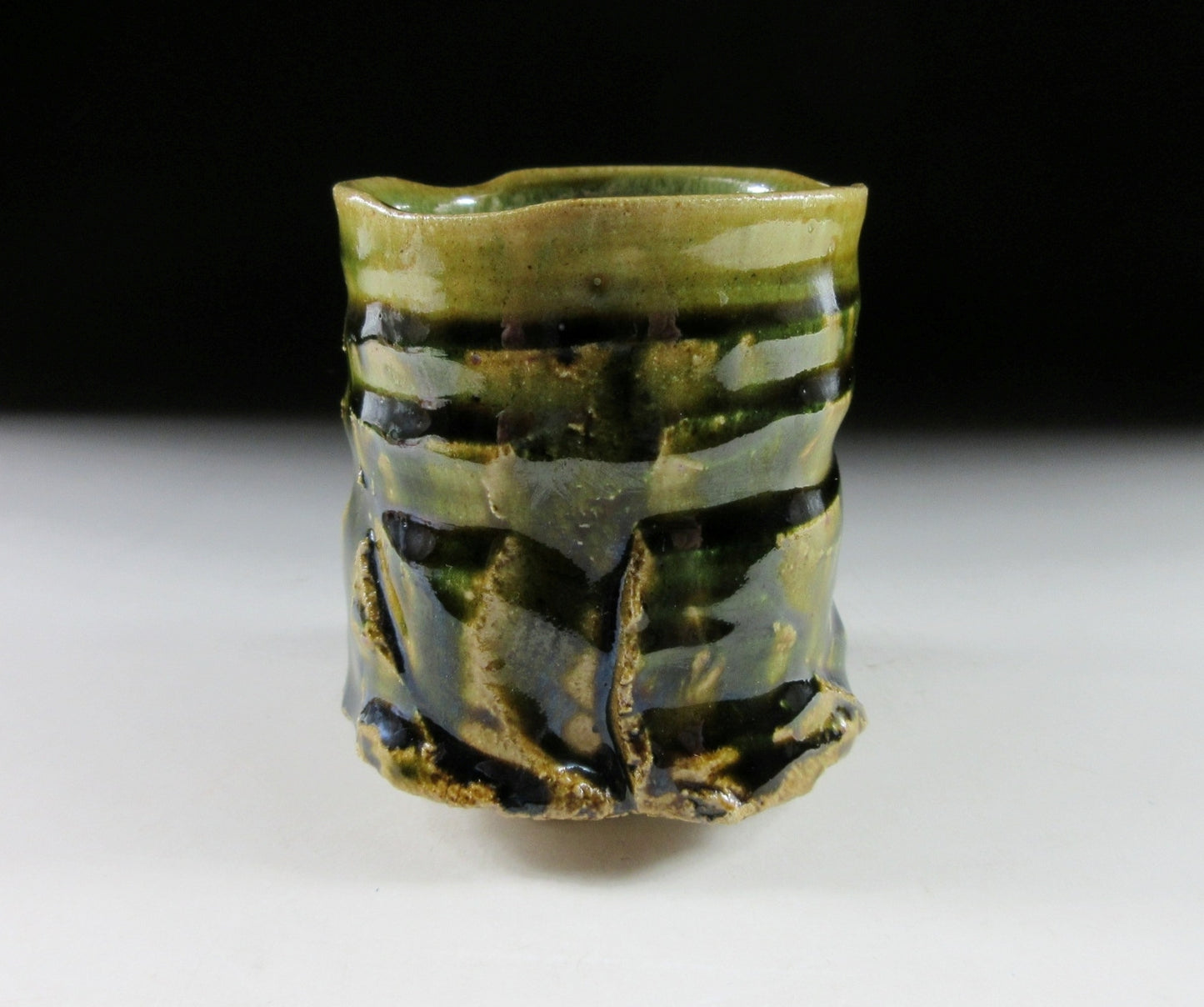 Yamada Masakazu Oribe Glaze Yunomi