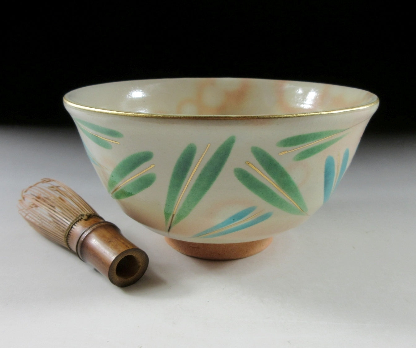 Tezuka Toho Bamboo Motif Chawan